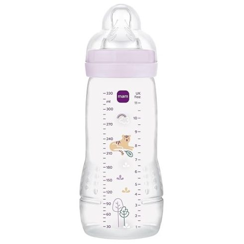 Mam Easy Active 4+ cumisüveg 330 ml - lila tigris 