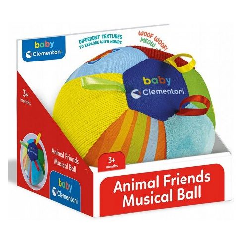 Clementoni - Színes zenélő bébi labda