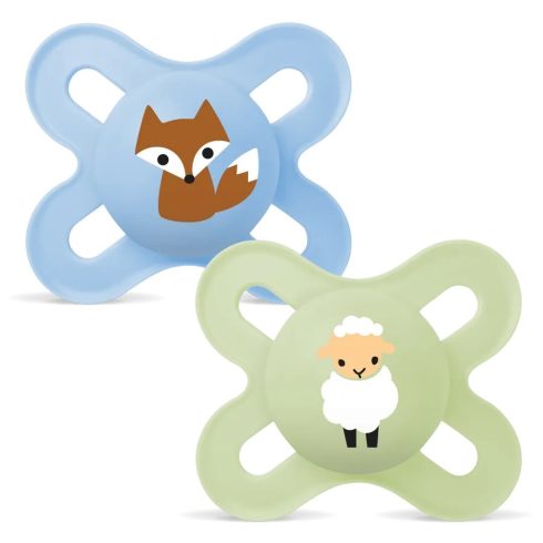 MAM Original Start  szilikon nyugtató cumi 2db 0+ hó -  kék/zöld