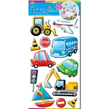 Falidekor 3D járművek szett