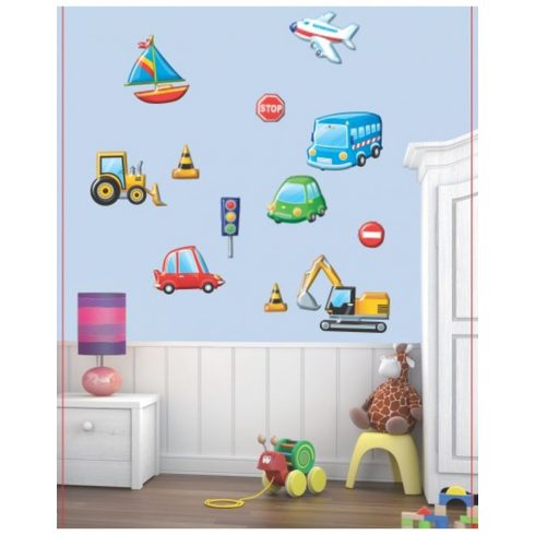 Falidekor 3D járművek szett