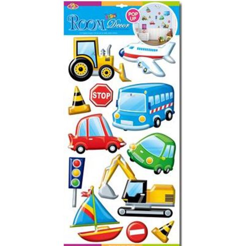 Falidekor 3D járművek szett