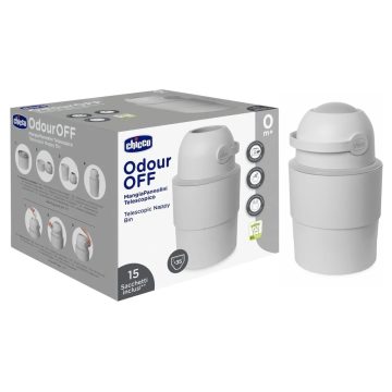   Chicco Odour Off Teleszkópos pelenkatároló konténer - világosszürke