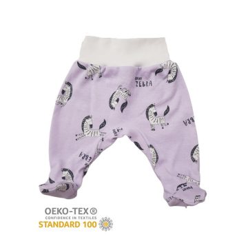 Pamut,mintás pocaknadrág (50) Lila Zebra