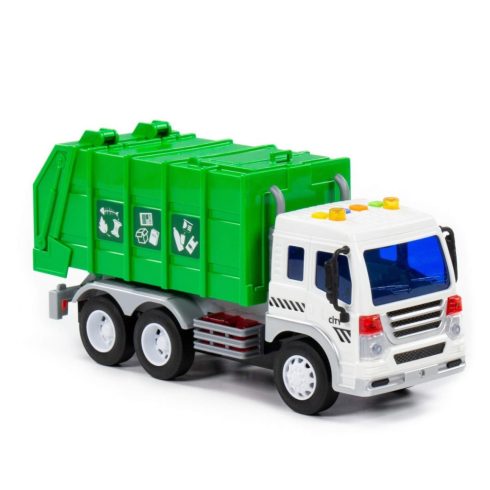 Polesie Toys City szelektívgyűjtő kukásautó - zöld