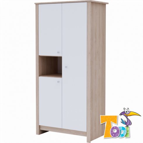 Todi Classic babaszoba II. - sonoma tölgy / bordázott fehér