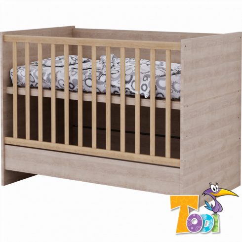 Todi Classic babaszoba I. - sonoma tölgy / bordázott fehér