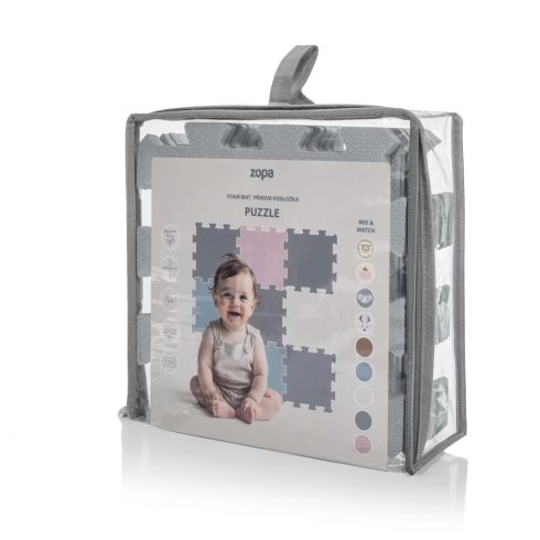 Zopa szivacs puzzle 30x30 cm 9db - Light Grey