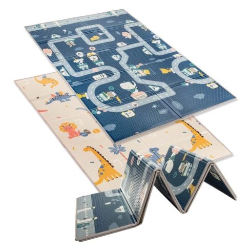 Zopa Multifunkciós kétoldalas összecsukható játszószőnyeg 180x120cm - Dinó 