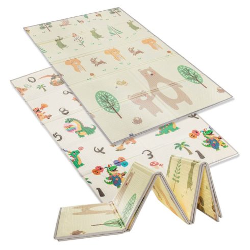 Zopa Multifunkciós kétoldalas összecsukható játszószőnyeg 180x120cm - Forest