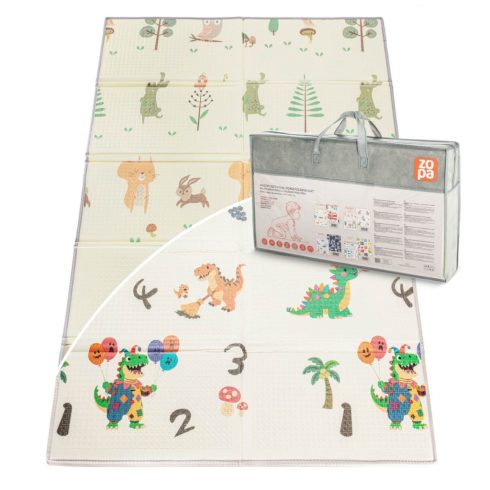 Zopa Multifunkciós kétoldalas összecsukható játszószőnyeg 180x120cm - Forest