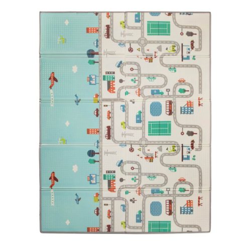 Zopa Multifunkciós kétoldalas összecsukható játszószőnyeg 200x150cm - City