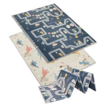  Zopa Multifunkciós kétoldalas összecsukható játszószőnyeg 200x150cm - Dinó 