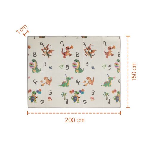 Zopa Multifunkciós kétoldalas összecsukható játszószőnyeg 200x150cm - Forest