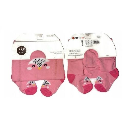 Yo! Baby pamut harisnyanadrág (80-86) Pingvin