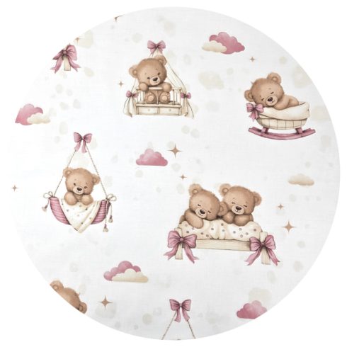 Baby Shop ágynemű huzat 90*120 cm - Mackó álom rózsaszín