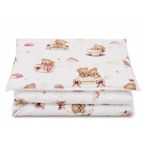 Baby Shop ágynemű huzat 100*135 cm - Mackó álom rózsaszín 