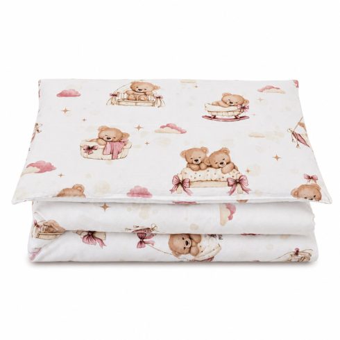 Baby Shop ágynemű huzat 100*135 cm - Mackó álom rózsaszín 