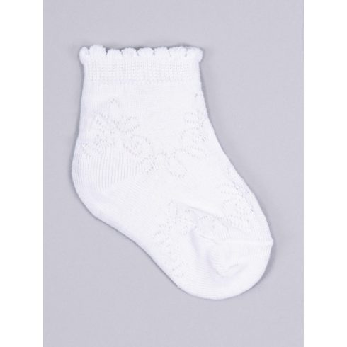 Yo! Baby pamut zokni 20/22 - fehér, mintás