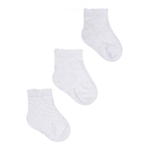 Yo! Baby pamut zokni 20/22 - fehér, mintás
