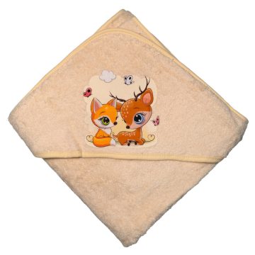 Babastar Frottir fürdőlepedő 90*90 cm - Őzike és Róka