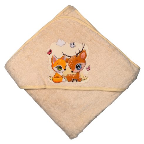 Babastar Frottir fürdőlepedő 90*90 cm - Őzike és Róka