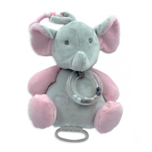 Tulilo plüss zenélő játék - rózsaszín elefánt
