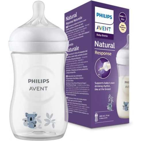 Philips AVENT Natural Response with Airfre 260 ml cumisüveg 1hó+ koala