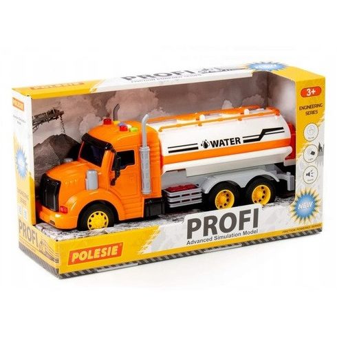 Polesie Toys Profi vízszállító kamion - fehér/narancs