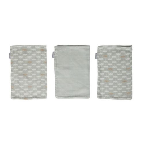 Bébé-Jou Muszlin törlőkendő bambuszal 3 db - Riverside