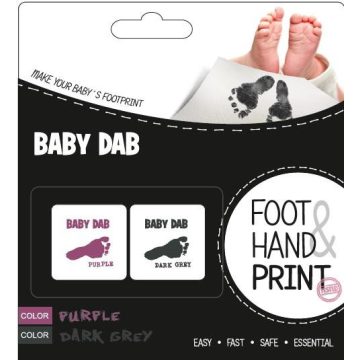 BABY DAB Lenyomatkészítő - lila/szürke