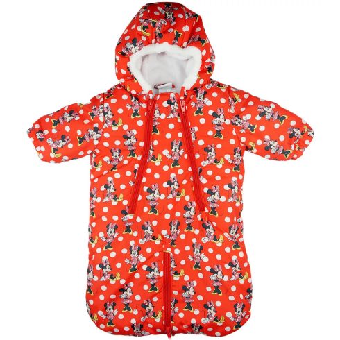 Disney Minnie bélelt kapucnis bébizsák 56-62 piros