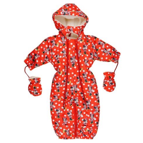 Disney Minnie baba kapucnis overall kesztyűvel 56-62 piros