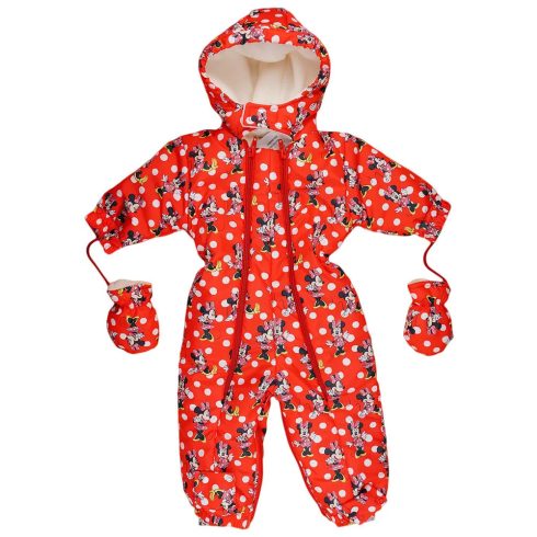 Disney Minnie baba kapucnis overall kesztyűvel 68-74 piros