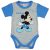 Rövid ujjú baba body Mickey egér mintával (62) - szürke 