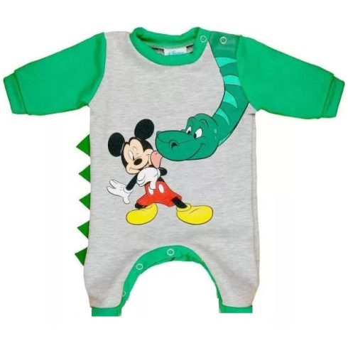 Disney Mickey belül bolyhos hosszú ujjú rugdalózó (74) lábfej nélküli