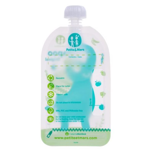 PETITE&MARS Papoo Original tasak bébiételekhez, elefánt, 6 db