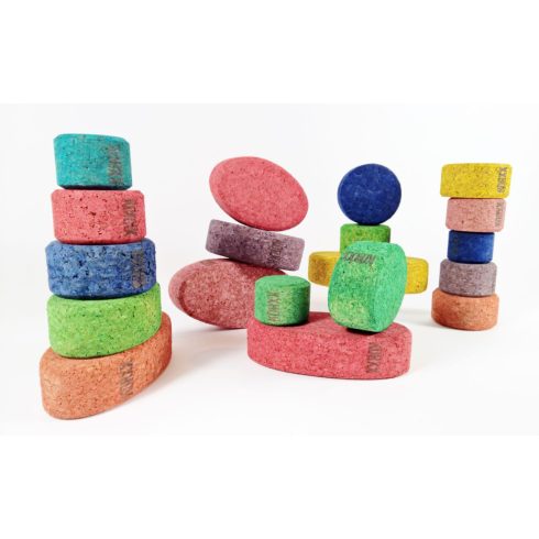 KORXX Parafa építőkocka szett - Kuller Mix színes 20db-os 