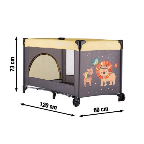 P&M Koot 1 szintes utazóágy - Lion Yellow
