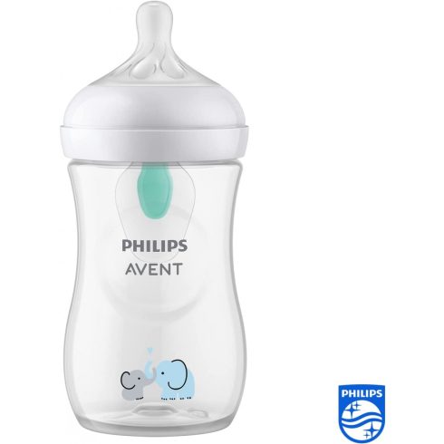 Philips AVENT Natural Response with Airfre 260 ml cumisüveg 1hó+ elefánt 