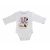 Disney Minnie mintával nyomott hosszú ujjú baba body (44) - fehér