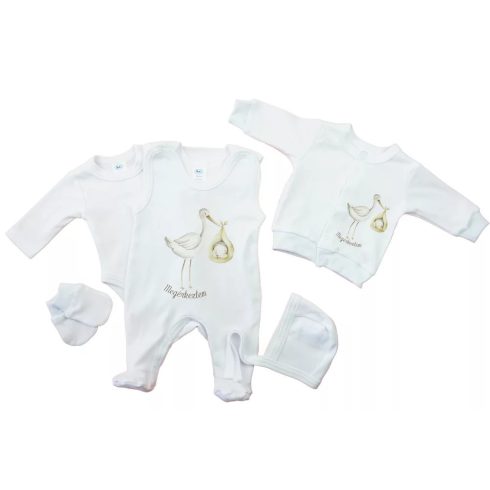 5 részes baba szett gólyás mintával  (50)