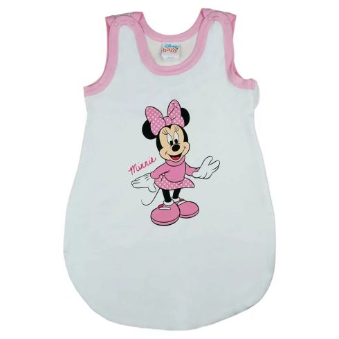 Ujjatlan vékony nyári hálózsák Minnie egér mintával fehér 1 TOG (56)