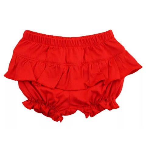 2 részes kislány nyári szett rövidnadrággal, tunikával Minnie egér mintával piros (56)