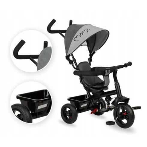 MoMi IRIS tricikli (forgatható üléssel) - Grey