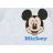   Disney Mickey Elöl patentos hosszú ujjú baba body fehér (68)