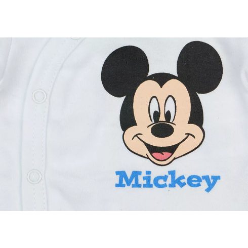 Disney Mickey Elöl patentos hosszú ujjú baba body fehér (68)