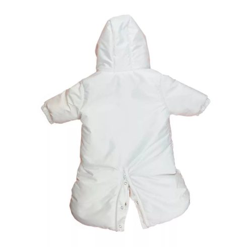 Bébi téli vízlepergetős bundazsák, overál (68-74) - fehér maci