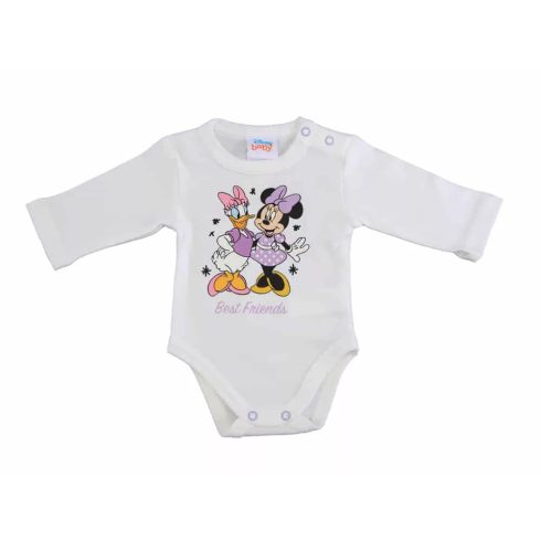 Disney Minnie mintával nyomott hosszú ujjú baba body (92) - fehér