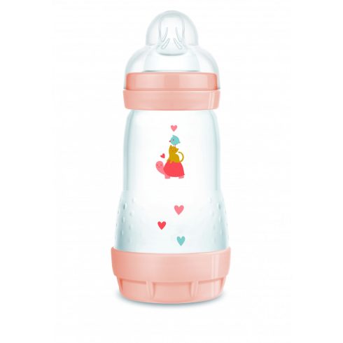 Mam 260 ml  Anti-Colic 2+ cumisüveg - korall teknős